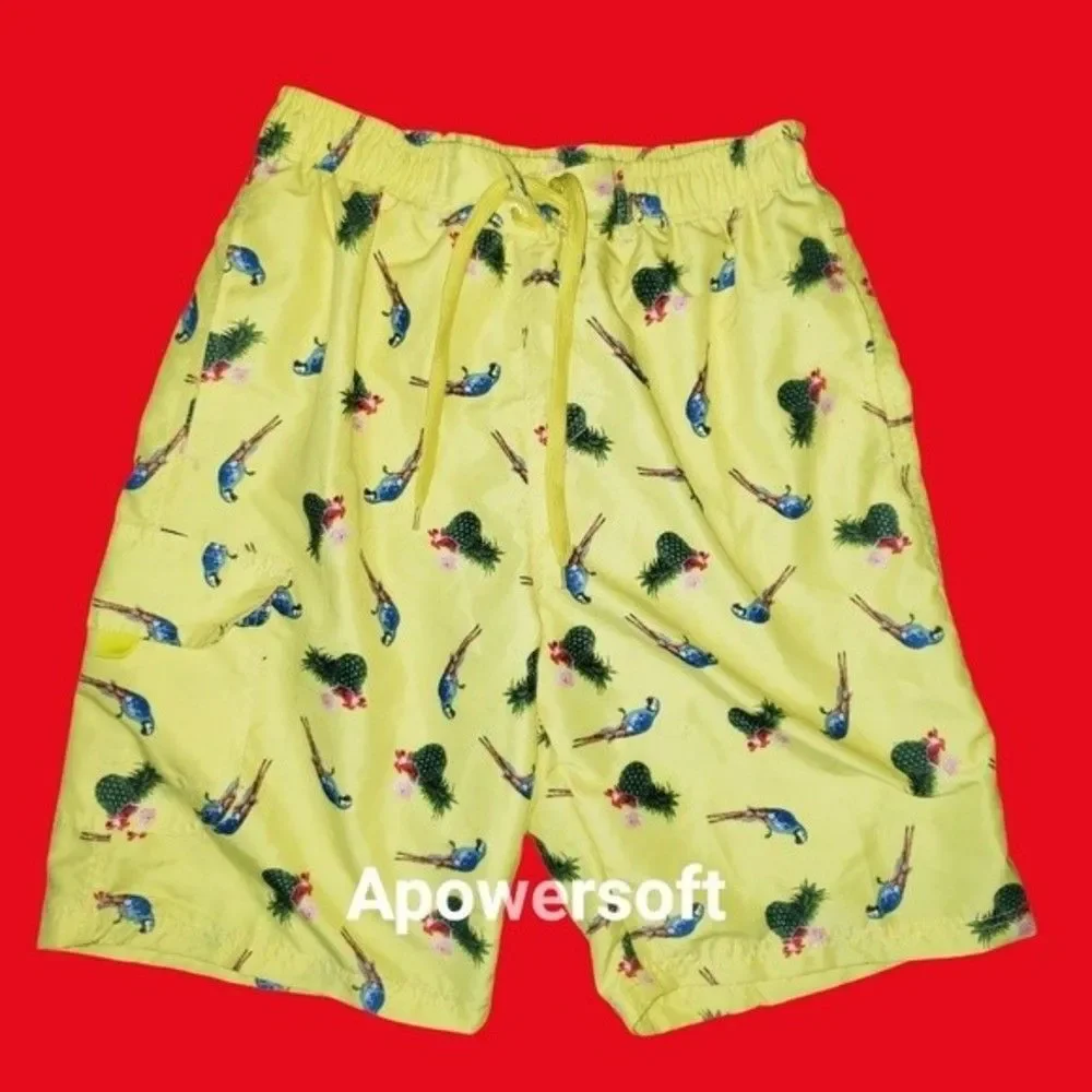 Parrot Print Board Shorts